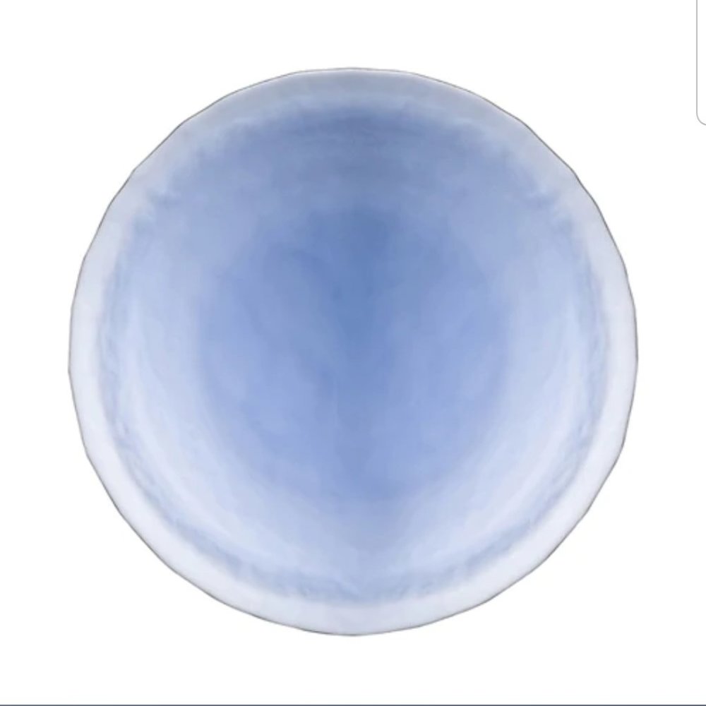 RARE NWOT JULISKA CARINE BLUE BEACH GLASS DESSERT SALAD ACCENT BREAD APP PLATE